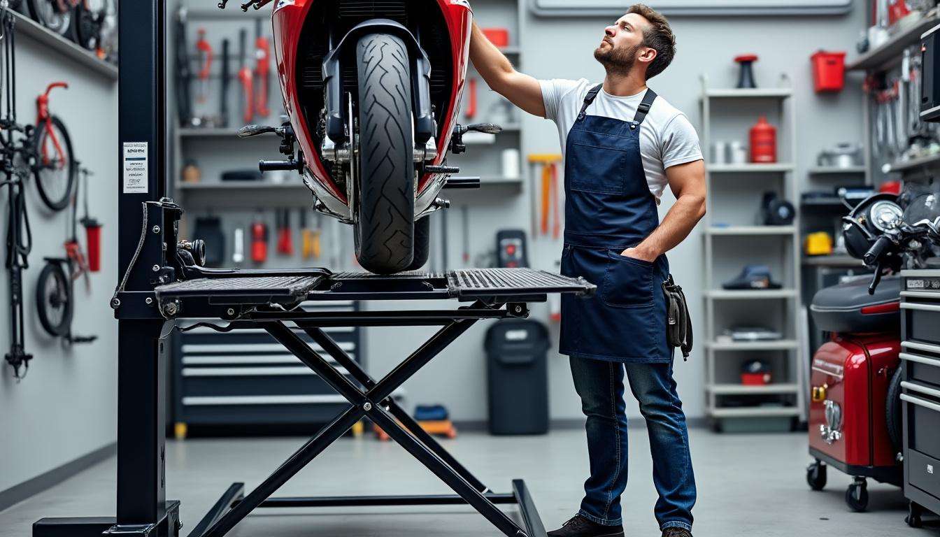 découvrez comment choisir le pont élévateur moto idéal en 2025 grâce à nos conseils pratiques : critères essentiels, sécurité, capacité, fonctionnalités et meilleurs modèles du marché pour entretenir votre moto en toute confiance.
