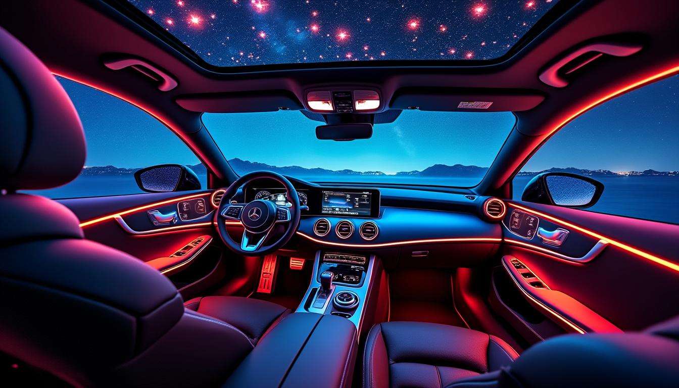 découvrez comment transformer l'intérieur de votre voiture en 2025 avec un ciel étoilé lumineux et élégant pour une ambiance unique et luxueuse lors de vos trajets.