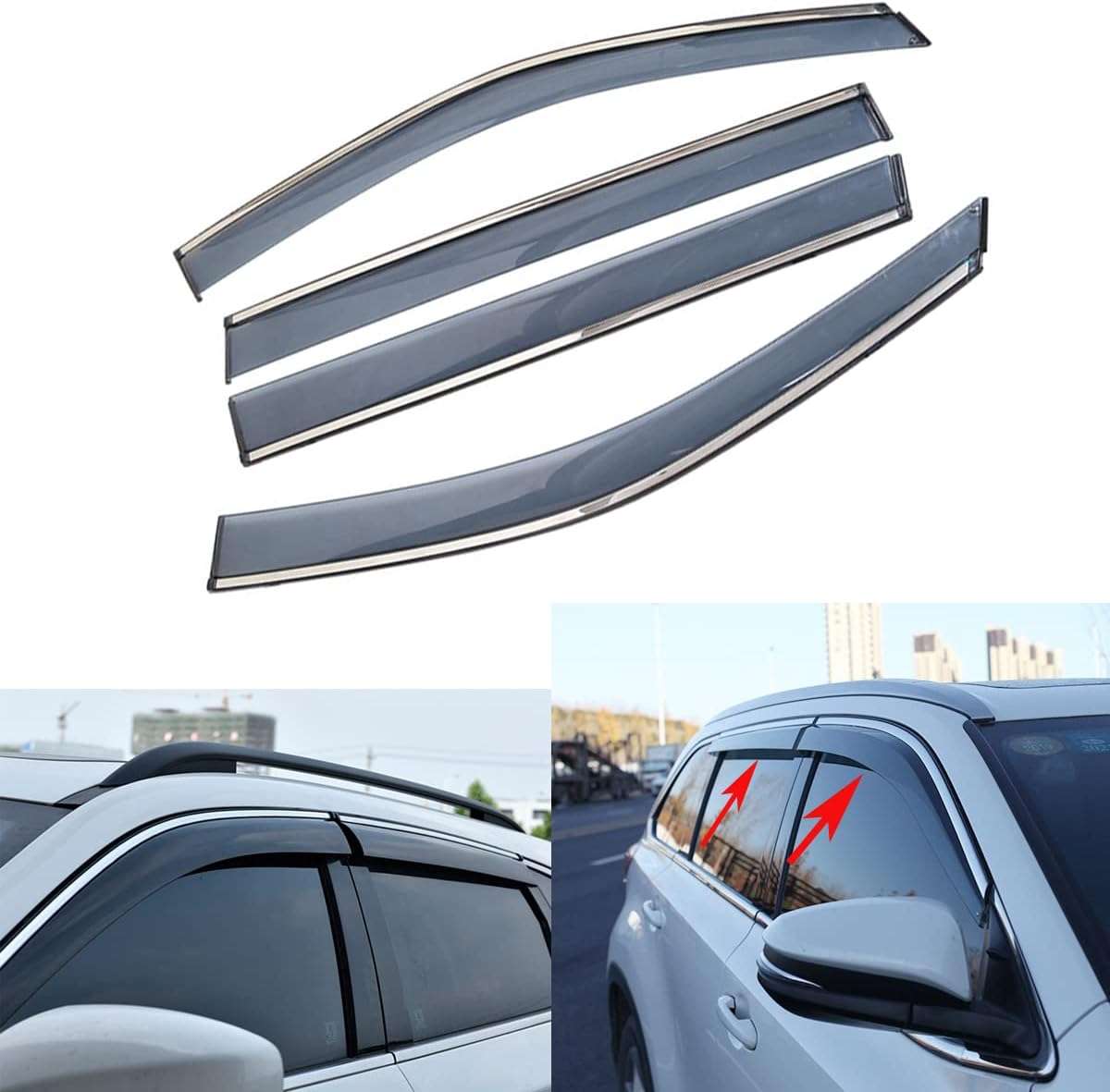 achetez un déflecteur de voiture de haute qualité pour améliorer l'aérodynamisme de votre véhicule et protéger votre pare-brise contre la pluie et les débris.