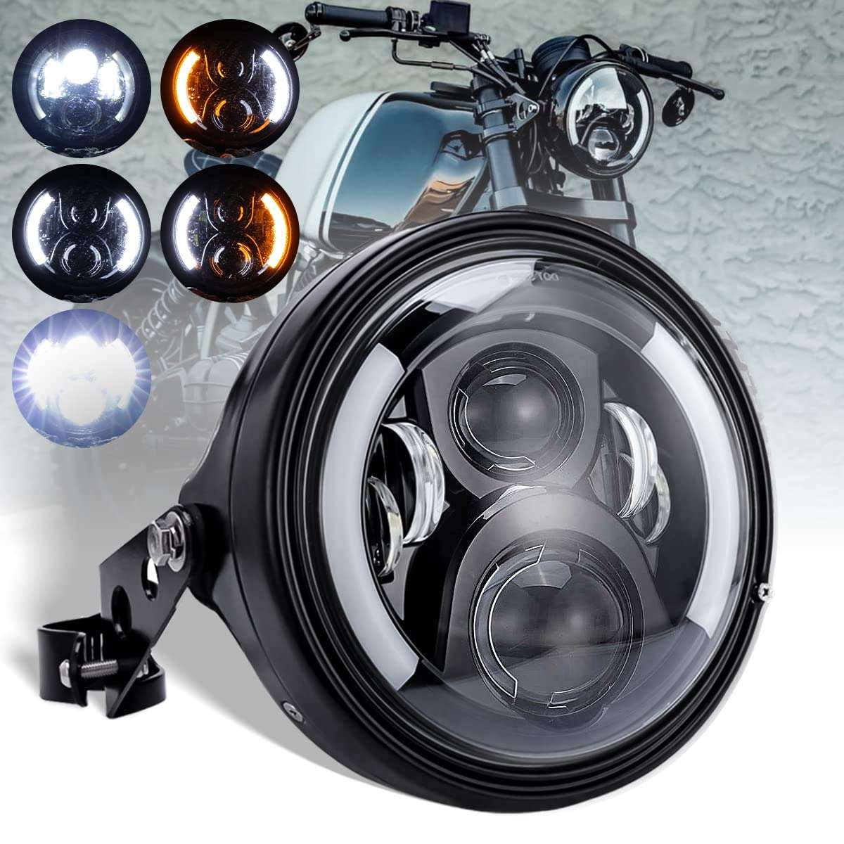 découvrez notre phare led pour moto, offrant une luminosité optimale et une meilleure visibilité pour une conduite plus sûre et stylée.