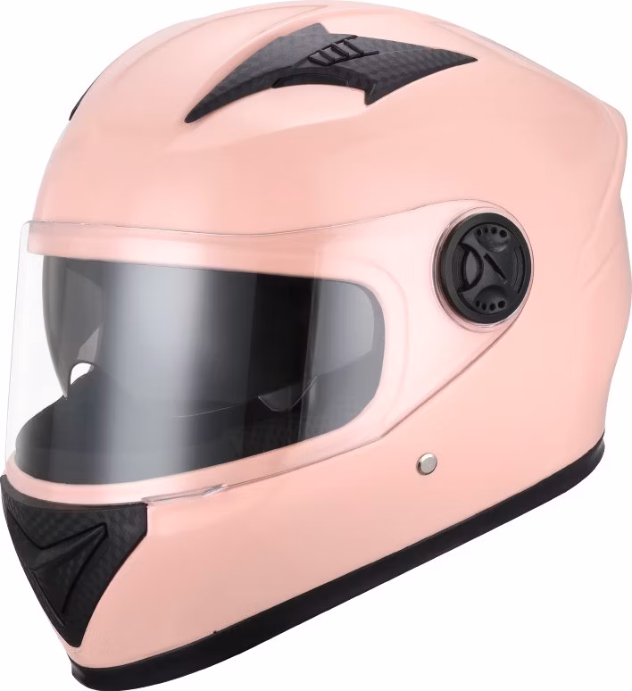 découvrez notre casque de moto rose alliant style et sécurité pour une protection optimale lors de vos trajets.