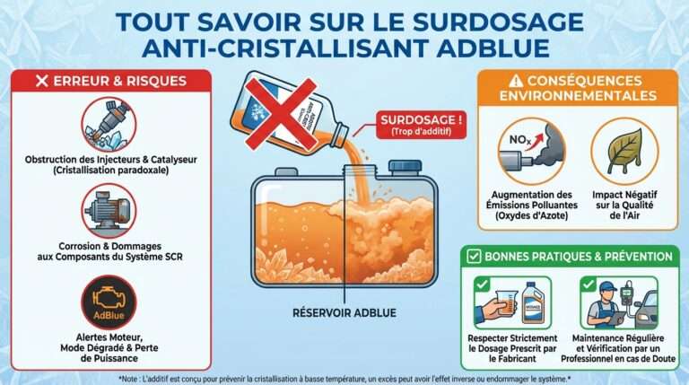 découvrez les risques et conséquences d'une surdose d'adblue sur votre véhicule, ainsi que les solutions pour éviter les erreurs de dosage et protéger votre moteur.